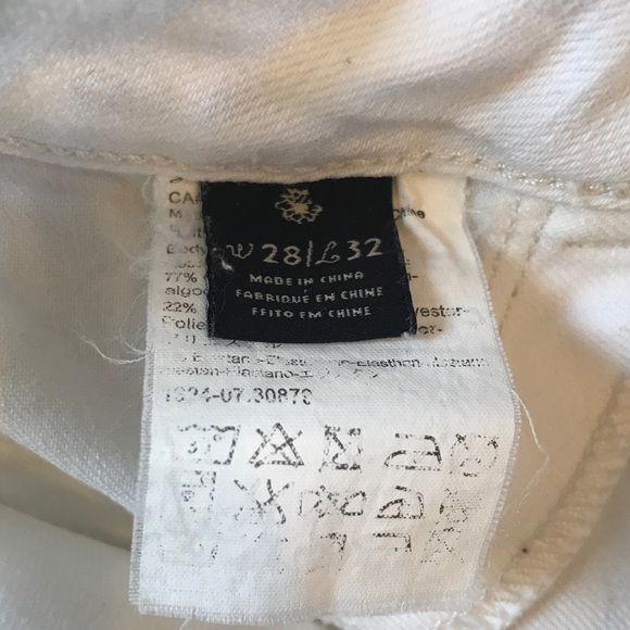 MAISON SCOTCH tuxedo stripe white skinny jeans Le Bon Vivants - Picture 8 of 10